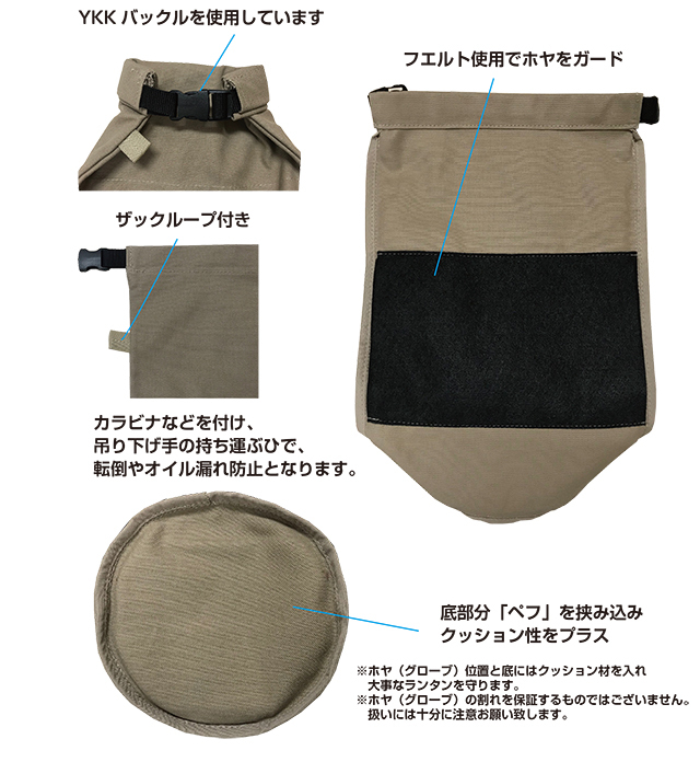 送料無料＞ ランタン會 八号帆布 ランタンケース30