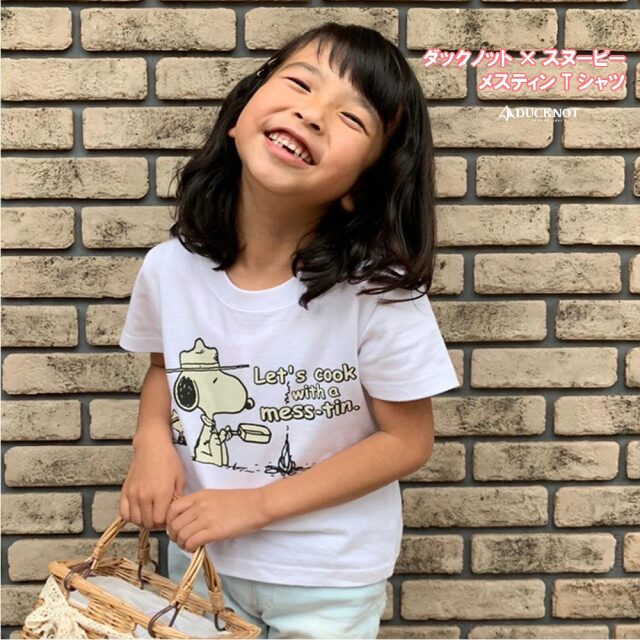 送料無料 ダックノット Ducknot スヌーピー メスティン キッズ ｔシャツ